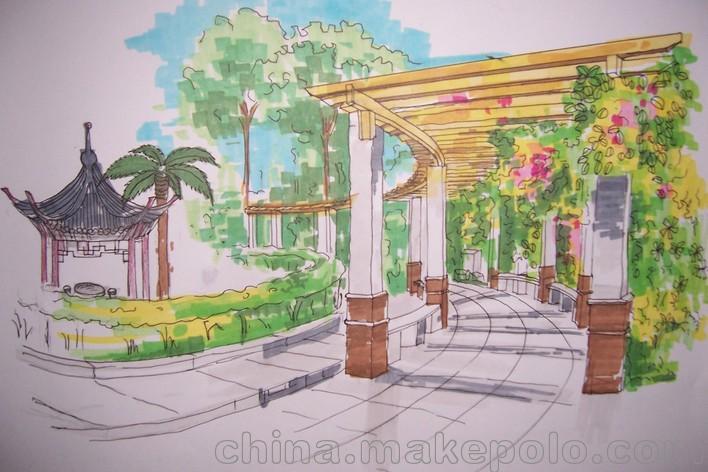 江西赣州景观花架设计制作