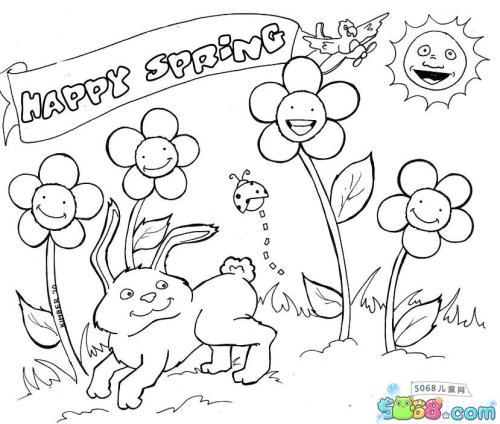 画一画春天的简笔画