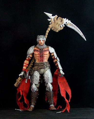 neca正版 但丁的地狱之旅 旦丁 dante"s inferno 7寸人偶模型手办