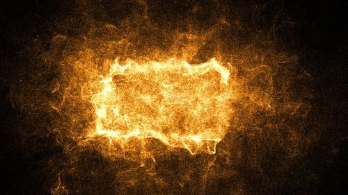 金色粒子火焰边框视频素材_1280x720_高清视频素材(:)