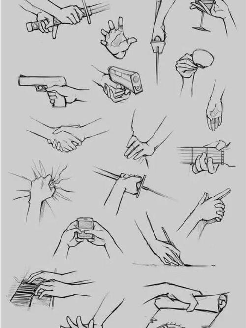 素材动漫手怎么画