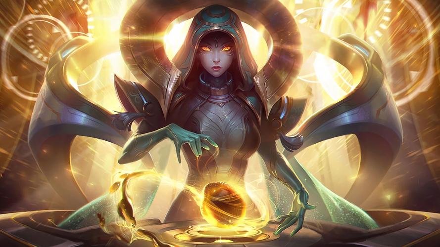 英雄联盟lol娑娜 奥德赛系列皮肤原画4k壁纸