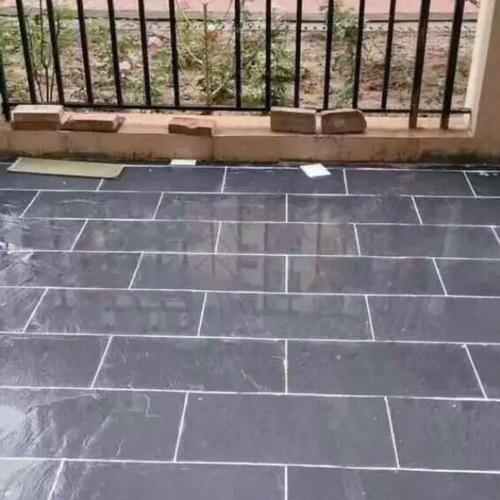青石板天然石片庭院户外防滑地砖室外仿古文化石别墅花园装饰石材