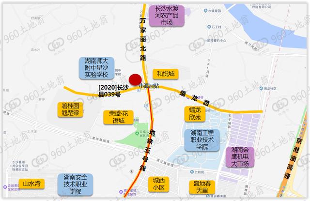 近名校!长沙县湘龙街道推出1宗4.8万平宅地!