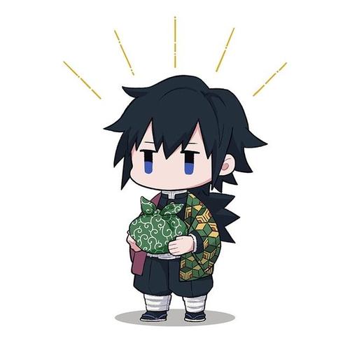 鬼灭之刃:莫名喜欢这种可可爱爱的画风,摸摸孤单的义勇