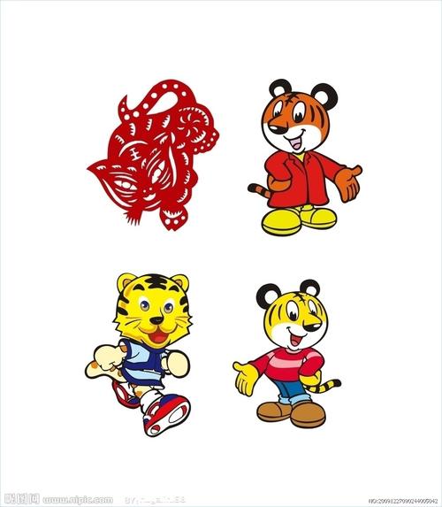 老虎矢量图