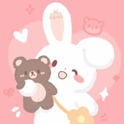 呆萌可爱的一对卡通情侣头像超甜高清图片