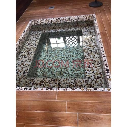 陶瓷鱼池马赛克鹅卵石瓷砖滑耐磨地砖洗手间室外水池泳池温泉池 浅