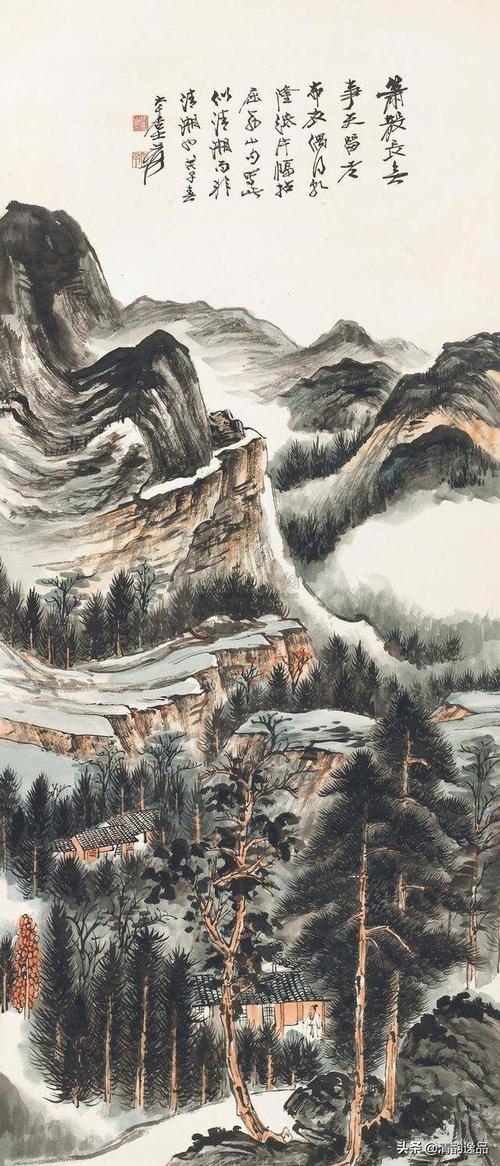 张大千山水画作品选(高清版)