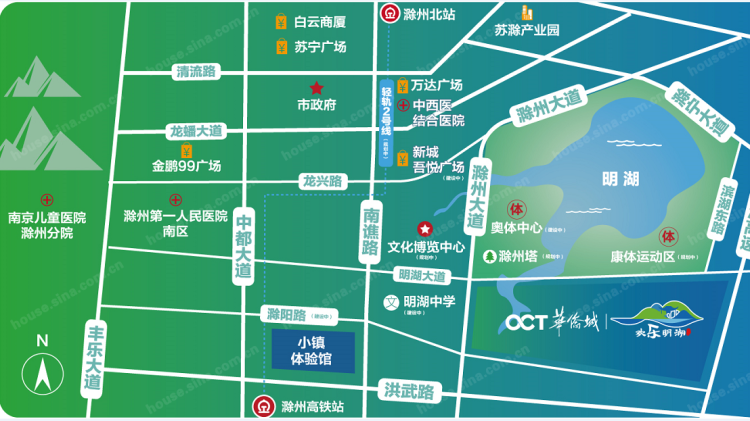 华侨城欢乐明湖位置交通图