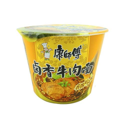 康师傅卤香牛肉面110gx12桶口味可选桶装泡面整箱装方便速食办公食品