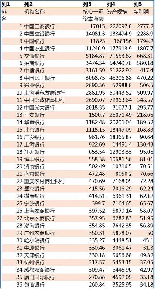 2016年中国前100家银行排名