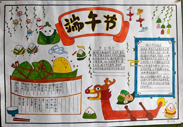 儒洞镇中心小学2020年端午节手抄报比赛
