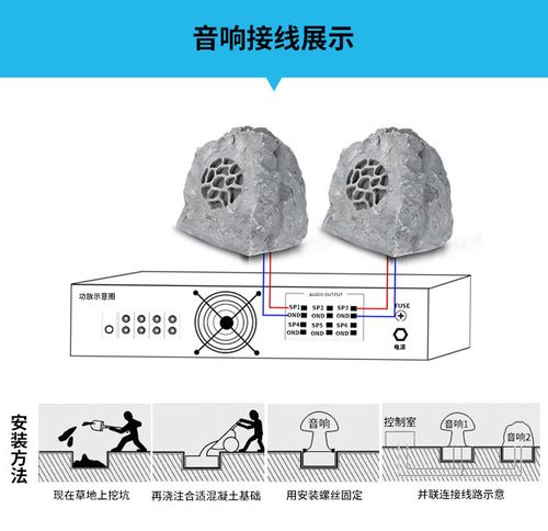 音响防水音箱草地草坪老化防晒灯塔