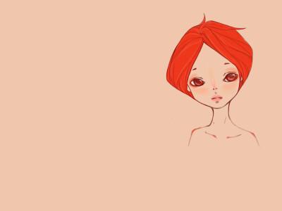 短发女生单眼皮