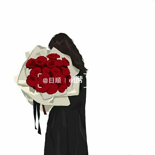 超火捧花情侣头像分享愿喜  自取  点赞喔_捧花_情侣头像_素材_头像