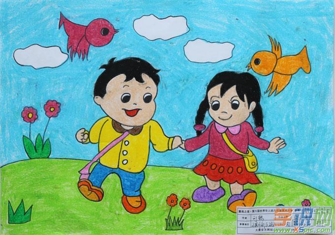 五年级儿童图画作品