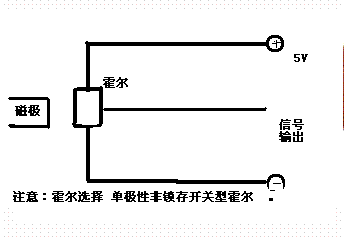 求一张霍尔磁敏 开关电路图 ,无触点的,要求反应速.