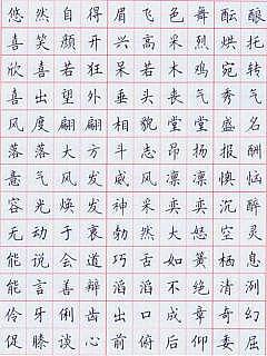 名家田蕴章钢笔书法作品图片