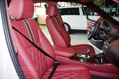 宝马x3樱桃红内饰,复古高贵,走在潮流前线