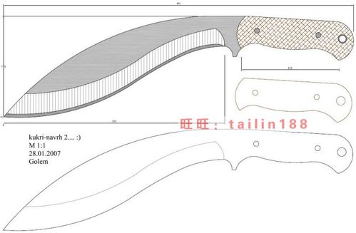 315个线切割刀具cad图纸 id7381