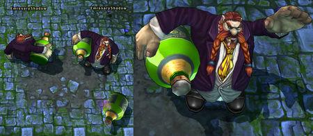 展开全部 (1)酒桶冰雪节限定的皮肤名字为:圣诞老人 古拉加斯,该皮肤