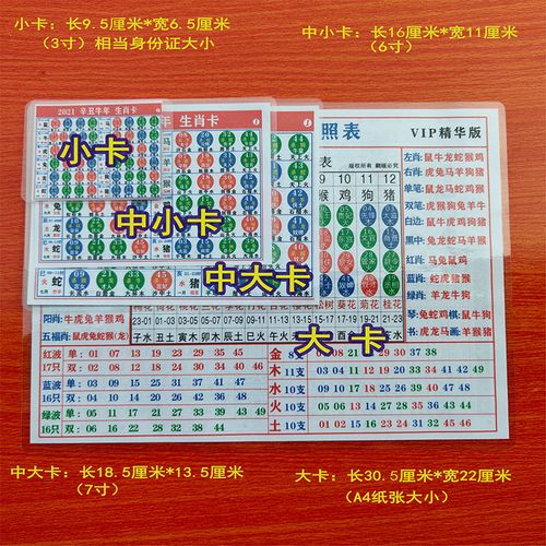 2021年生肖波色卡属性香港图澳门双面卡片六合宝典五行排期对照表