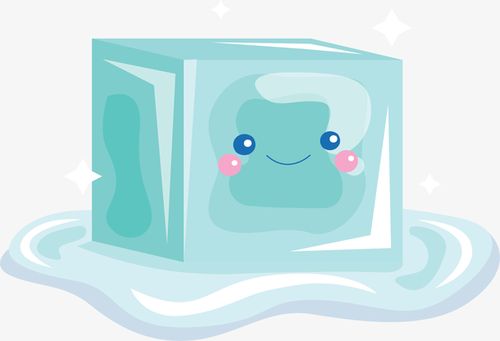 夏季卡通冰块小人