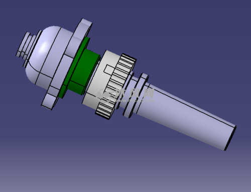 本图为壳体类零件车床定心夹具