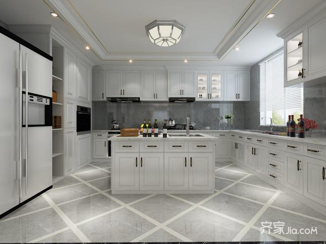 中西餐结合式厨房.融合了多种厨具.