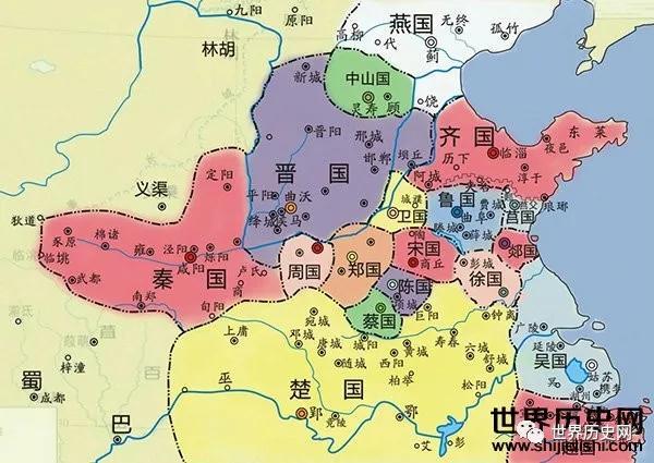 8张地图贯穿整个春秋战国局势的演变