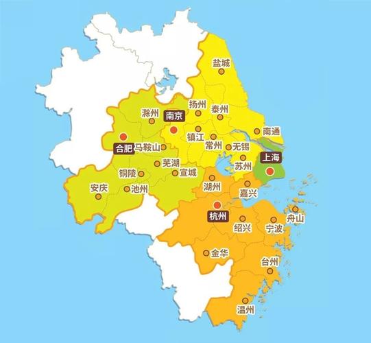 长三角包括哪些城市?