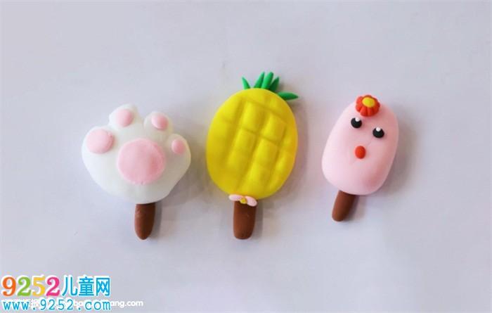 超轻粘土雪糕怎么做? 超轻粘土