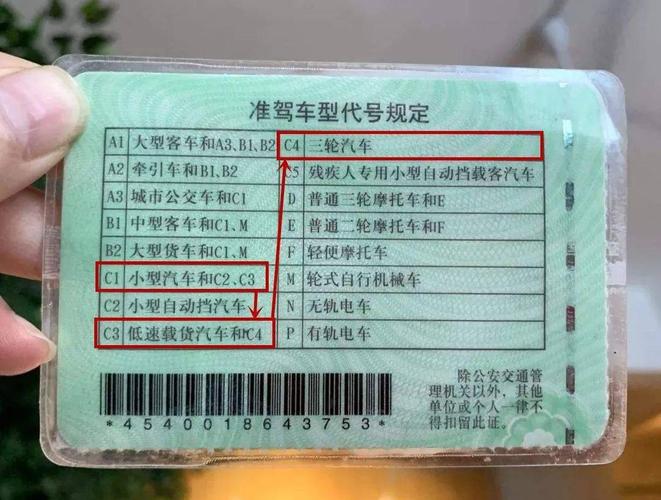 c1驾照可以驾驶的车型是小型汽车和c2,c3准予驾驶的车型,而c3驾照可以
