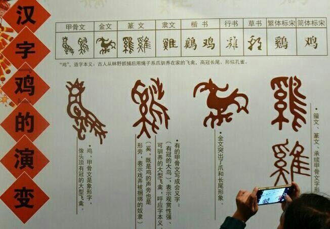 汉字鸡的演变