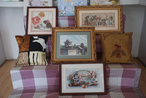 长治潞绣:手工刺绣画