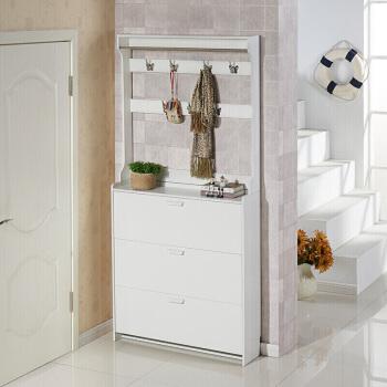 欣尔博惠门厅柜门口鞋柜带衣架鞋柜组合门厅衣帽柜客厅玄关挂衣柜鞋柜