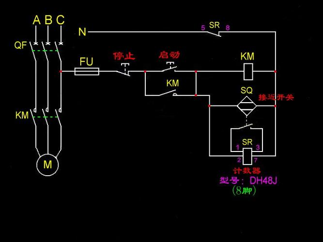 改为经常使用的二线交流220v接近开关,所以,增加了一个继电器