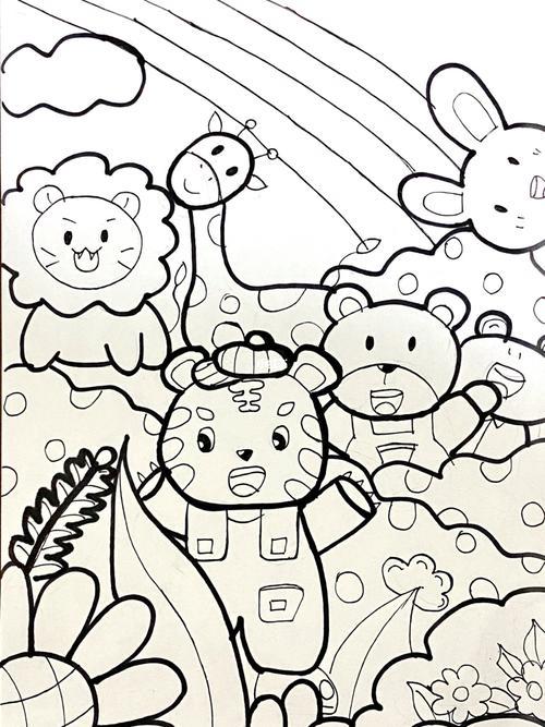 情景简笔画动物画法
