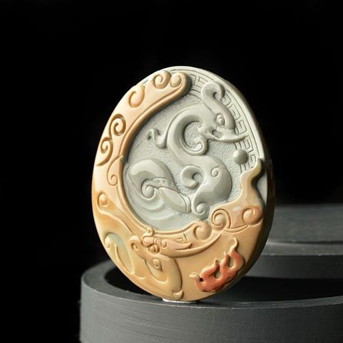 仿古龙凤呈祥 杨利斌作品-玉雕界