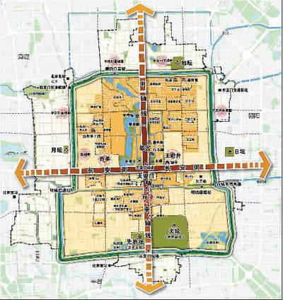 首都功能核心区空间结构规划图 北京市规划和自然资源委员会供图