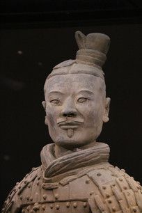 古董 陕西咸阳西汉兵马俑各种兵马俑的不同表情长相 兵马俑头部特写