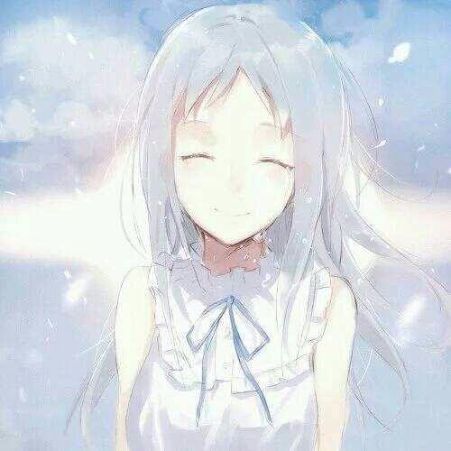 我想要几张笑着流泪的二次元女性图片 黑白和彩色都可以