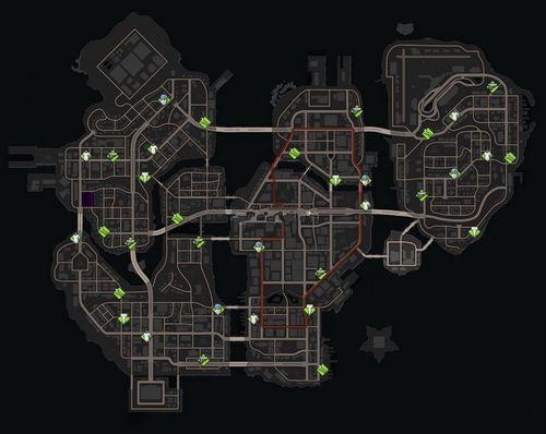 黑道圣徒4 商店区域地图