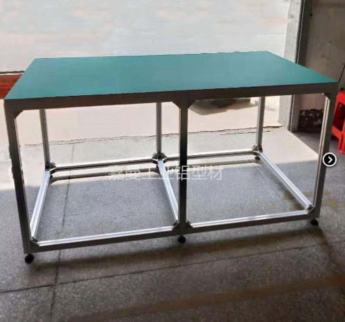 网络公司制作工业铝型材台架 机器铝型材工作台 防静电工业铝型材桌子