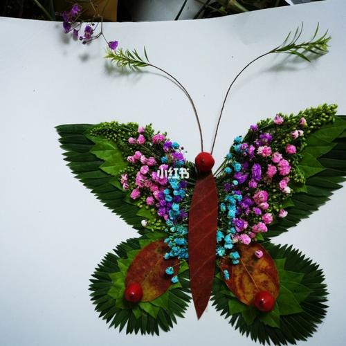 幼儿园树叶画_幼儿园_手工制作_幼儿园手工_家居家装