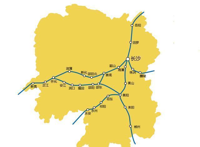2019年最新高铁线路地图,包含26个省份全站点