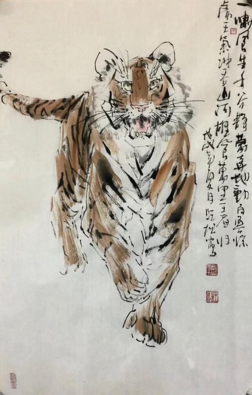 画虎名家:彭旺松先生作品欣赏(副本)