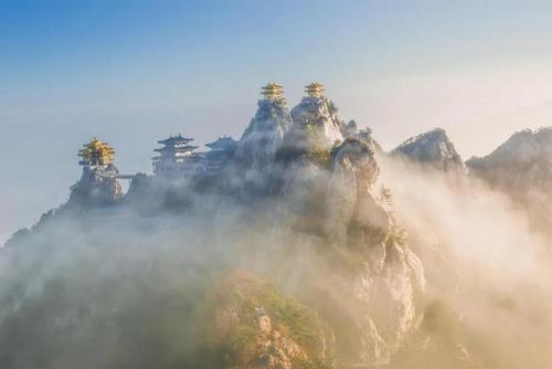 "仙气飘飘"的云霄美景|金顶|老君山|梵净山|主峰|山峰