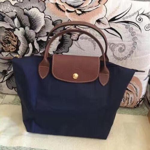 longchamp龙骧深紫色小号短柄
